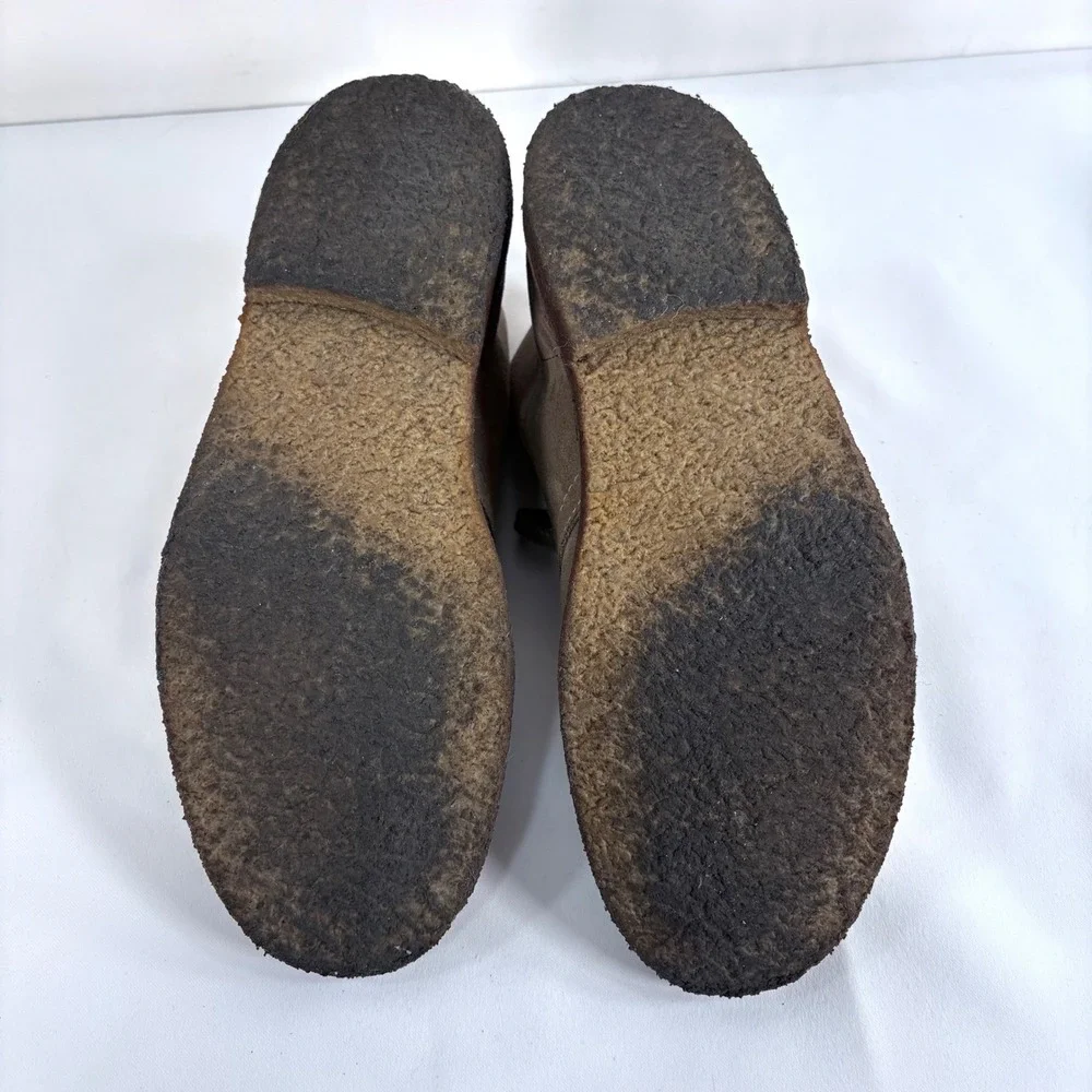 J.Crew MacAlister Desert Boots Taupe Suede Italian Made Crepe Sole Chukka Men 8